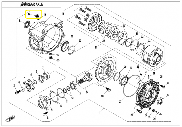 BUSON GRUP CFMOTO CFORCE / ZFORCE / UFORCE GRUP FATA / SPATE [4]