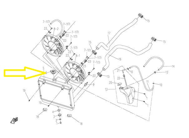 BUSON RADIATOR CFMOTO 400/450/500/550/520/625/800/820/850/1000 [4]