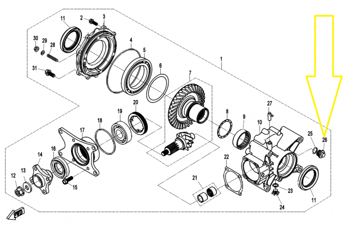 BUSON UMPLERE GRUP SPATE CF MOTO 400/500/600/800/950/1000 13-23 [3]