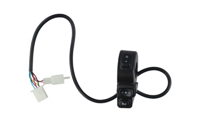 BUTON UNIVERSAL ATV / MOTO / SCUTER (CLAXON / SEMNALIZARI / LUMINII [4]