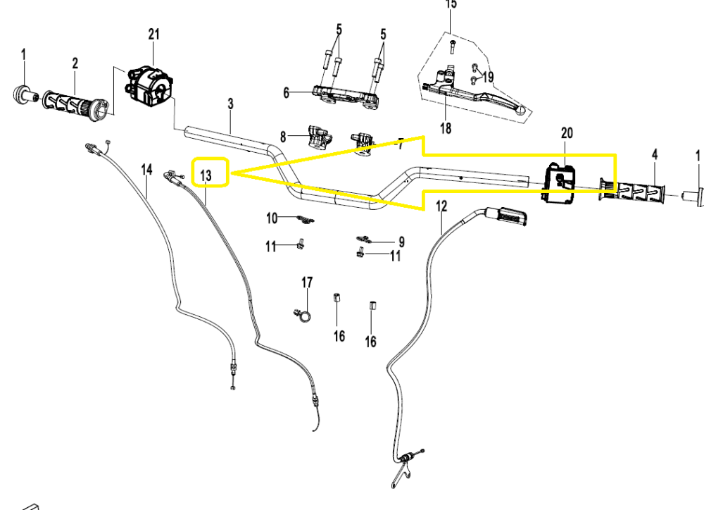 CABLU ACCELERATIE CFMOTO MOTO CF 125NK [2]