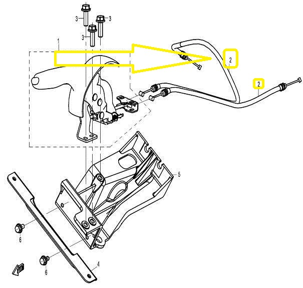 CABLU FRANA PARCARE CFMOTO UTV SSV 600 / 625 [2]