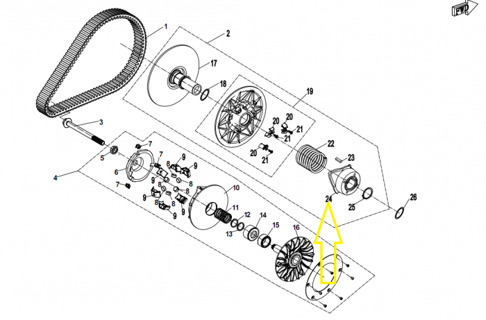 CAME PLATE CF MOTO 400/500/600/800/950/1000 17-22  0GR0-052002 [3]