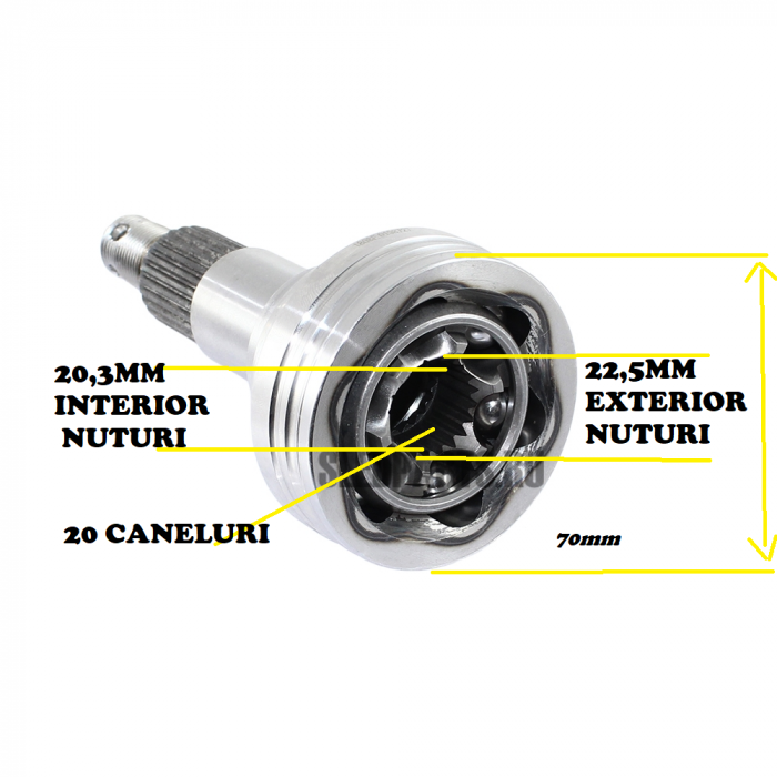 CAP PLANETARA ROATA CAN-AM COMMANDER / OUTLANDER / MAVERICK / RENEGADE 400-1000 [2]