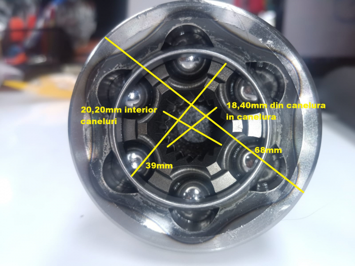 CAP PLANETARA FATA ROATA CFMOTO 400/520/800CC ODM / FATA CF500AU-6B [3]