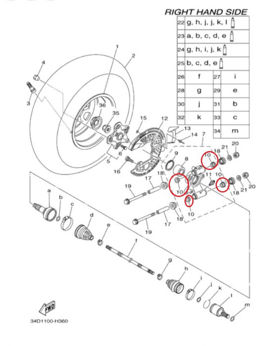 CAPAC BUCSA FUZETA SPATE CFMOTO 400/450/520 2014-2019 , 500/600/625/800 2007-2016 [4]