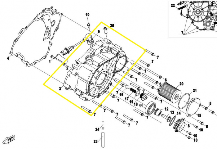 CAPAC MAGNETOU CFMOTO CFORCE / ZFORCE / UFORCE  400/450/520/550/600/625 2015-2024 [3]