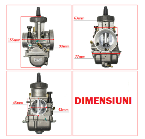 CARBURATOR KTM / HONDA / HUSQVARNA / SUZUKI 2T / 4T PWK42 [3]