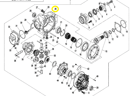 CARCASA GRUP FATA CFMOTO 450/500/520/625/1000 2016-2023 [3]