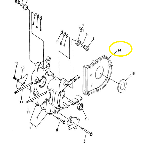 CARCASA INTERIOARA CVT LINHAI 260 / 300 [3]