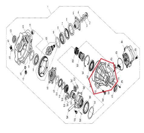 CARCASA STANGA GRUP FATA CFMOTO 500/520/600/800 14-20 [7]