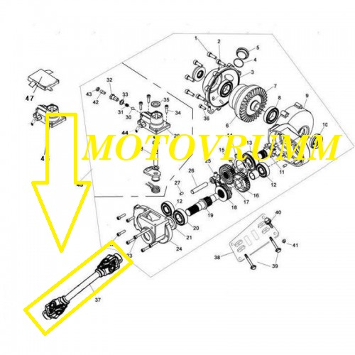 CARDAN FATA LINHAI 260 / 300 / 400 24437 [2]