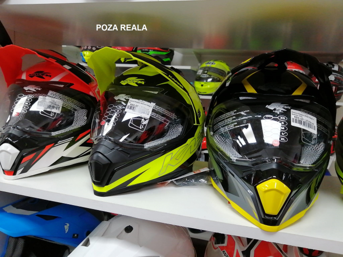 CASCA ATV KAPPA  EVO GRAYER MODEL 2022 CU VIZIERA SI OCHELARI IDEALA PT ATV  ORANGE [2]