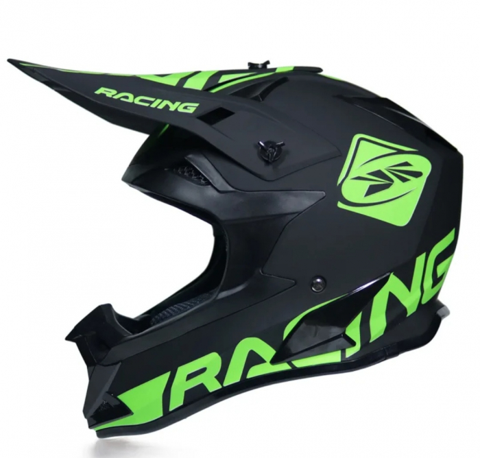 CASCA OFF-ROAD NEGRU-VERDE HELMET RACING [1]