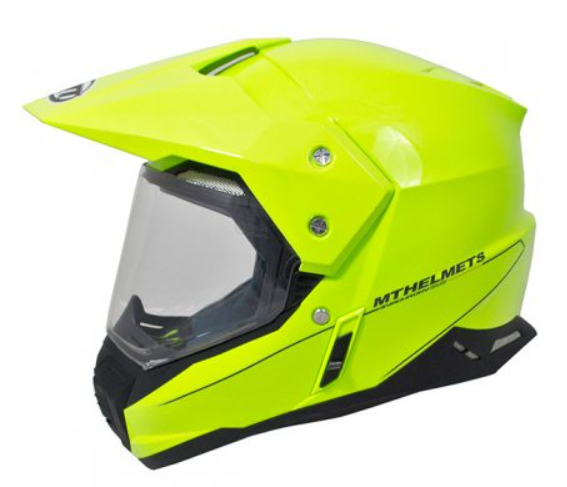 CASCA OFF-ROAD MT HELMETS GALBEN FLUO CU VIZIERA - XL [1]