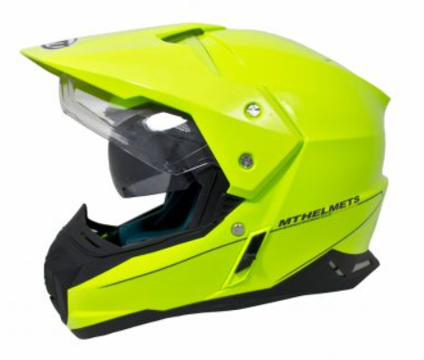 CASCA OFF-ROAD MT HELMETS GALBEN FLUO CU VIZIERA - XL [2]