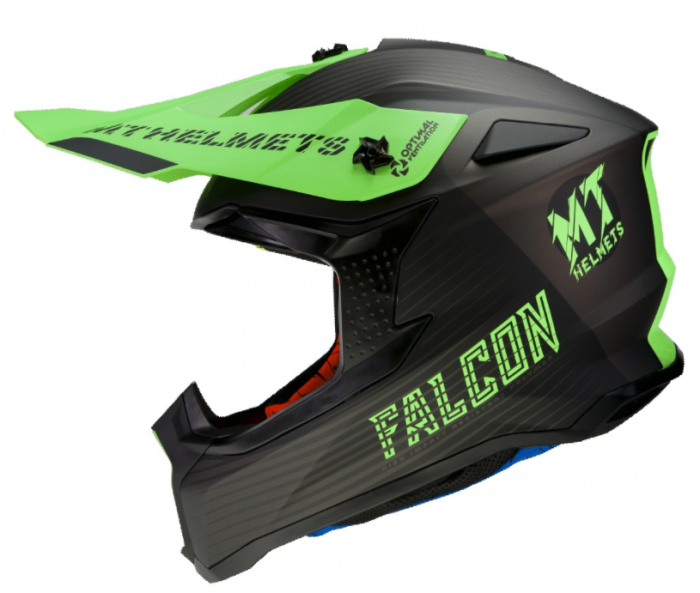 CASCA OFF-ROAD MT HELMETS NEGRU / VERDE - L [2]