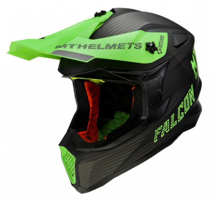 CASCA OFF-ROAD MT HELMETS NEGRU / VERDE - L [1]