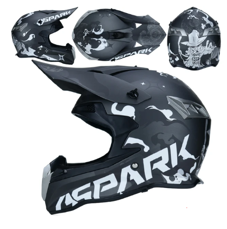 CASCA OFF-ROAD GRI HELMET SPARK [2]