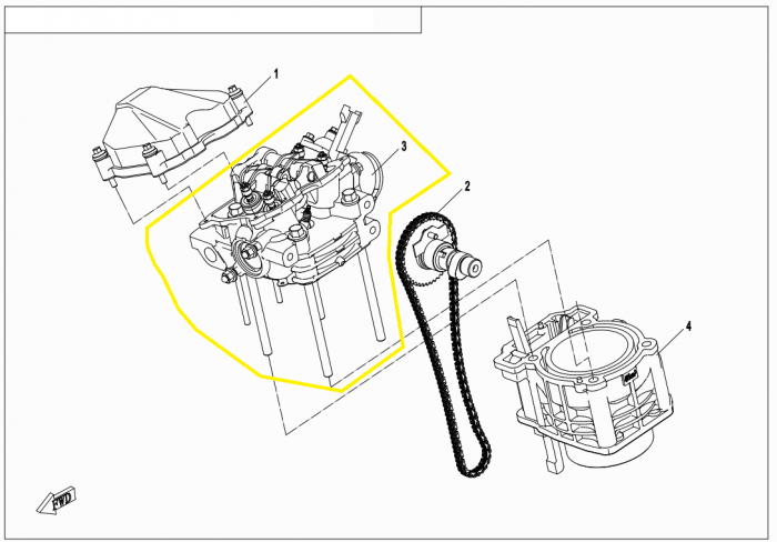 CHIULOASA CFMOTO CFORCE 520 / 550 / CFMOTO UTV/SSV  500/520/550  ECHIPATA [7]