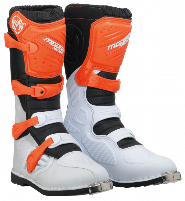 CIZME MOTOCROSS MOOSE RACING ORANGE- WHITE QUALIFIER [1]