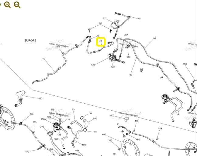CONDUCTA FRANA FATA DREAPTA CAN-AM OUTLANDER G2 [2]