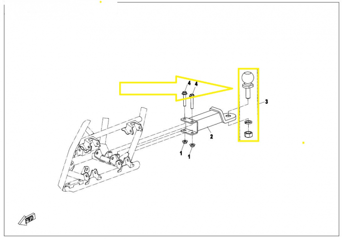 CUI REMORCARE CFMOTO ATV/UTV/SSV 400/450/500/550/625/800/850/1000 9010-205000-1000 [3]