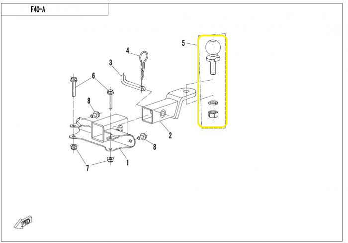 CUI REMORCARE CFMOTO ATV/UTV/SSV 400/450/500/550/625/800/850/1000 9010-205000-1000 [4]