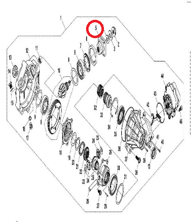 CUPLAJ CARDAN DIFERENTIAL FATA CFMOTO ATV/SSV/UTV [5]