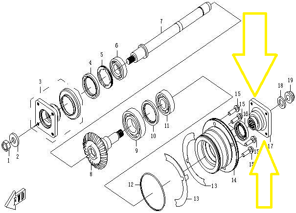 CUPLAJ CARDAN SPATE CF MOTO 500 /CF 500-2A/ CF 625 X6 2007-2018 [3]