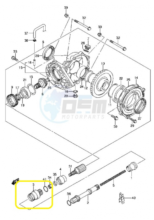 CUPLAJ CARDAN SPATE SUZUKI LT-A 750 [3]