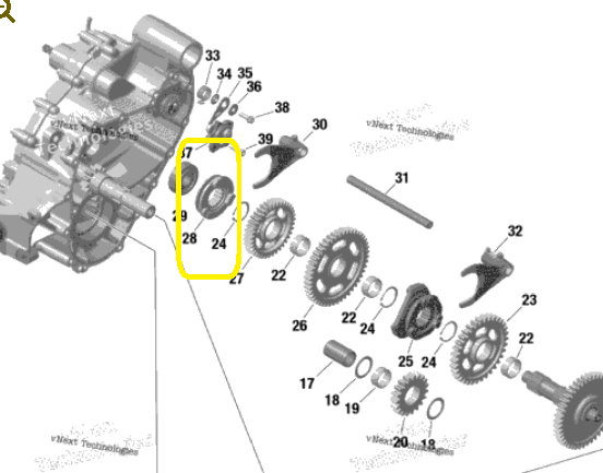 CUPLAJ CRABOTI CUTIE VITEZA CAN-AM G2 ( CUPLAJ H ) [3]