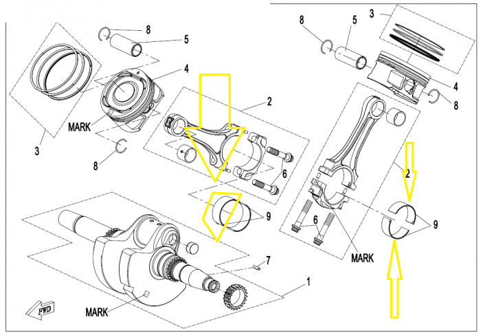 CUZINET BIELA CFMOTO ZFORCE/CFORCE 850/950/1000 19-24 [2]