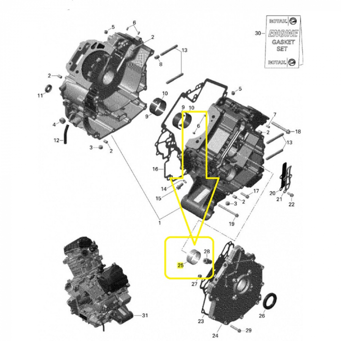 CUZINET CAPAC (PALIER) CAN-AM MAVERICK / OUTLANDER / RENEGADE G1/G2 [3]