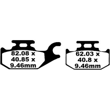 SET PLACUTE FRANA FATA SAU SPATE CAN-AM G1 (SINTER) [2]