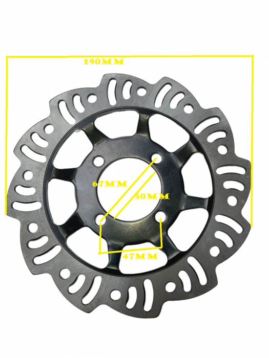 DISC FRANA CROSS 110-125CC PRINDERE 67MM [1]