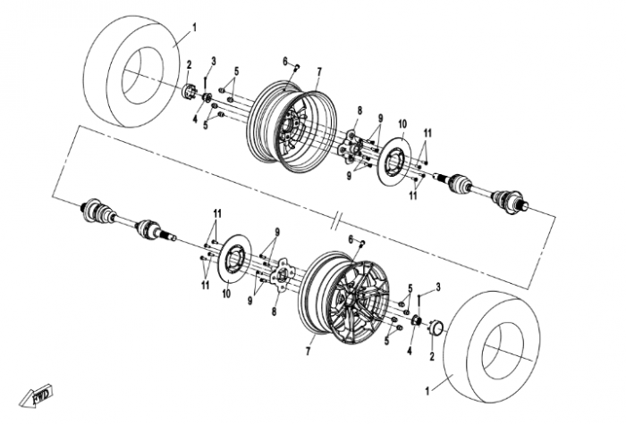 DISC FRANA SPATE CFMOTO 400 / 500 / 600 / 800 / 1000 2016-2024 [5]
