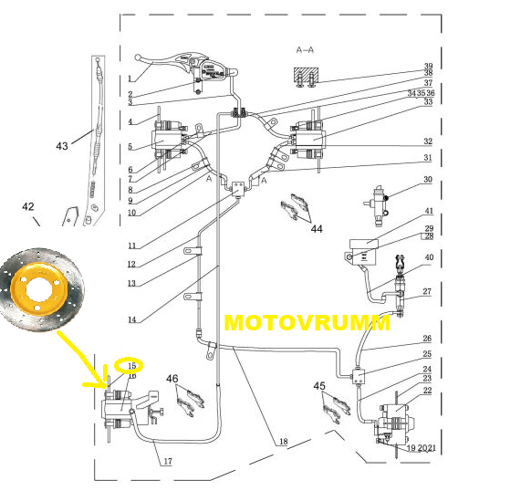 DISC FRANA SPATE LINHAI 260 / 300 OEM 22247 [3]