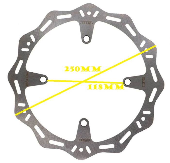 DISC FRANA SPATE  SUZUKI RMX 450Z '10-'14, RM-Z 250/450 '07-'17 250X118X3MM [1]