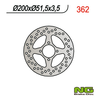 DISC FRANA SPATE YAMAHA YFM 350 04-13 / YFZ 450 03-05 [3]