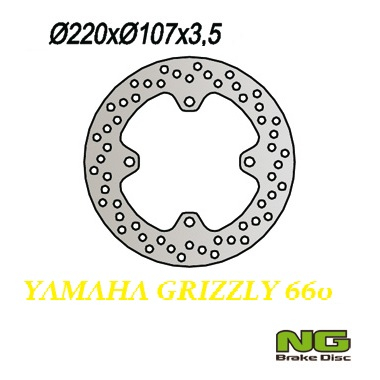 DISC FRANA FATA YAMAHA GRIZZLY YFM 660 (01-04) 220X107X3 [2]