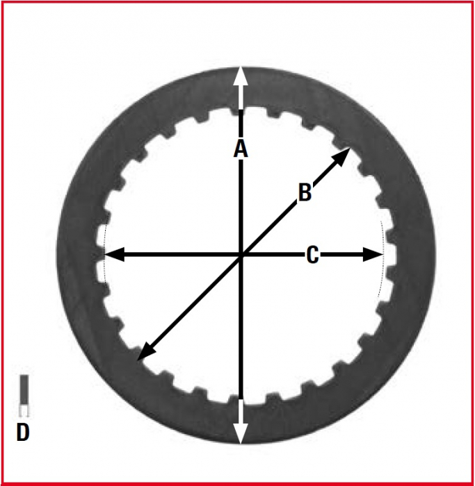 DISTANȚIERE DISCURI AMBREIAJ TRW YAMAHA WR 250 94-02, YZ 250 94-04, YFZ 450 04-13, YZ 450 08-15, YFM 700 RAPTOR 06-16 [2]