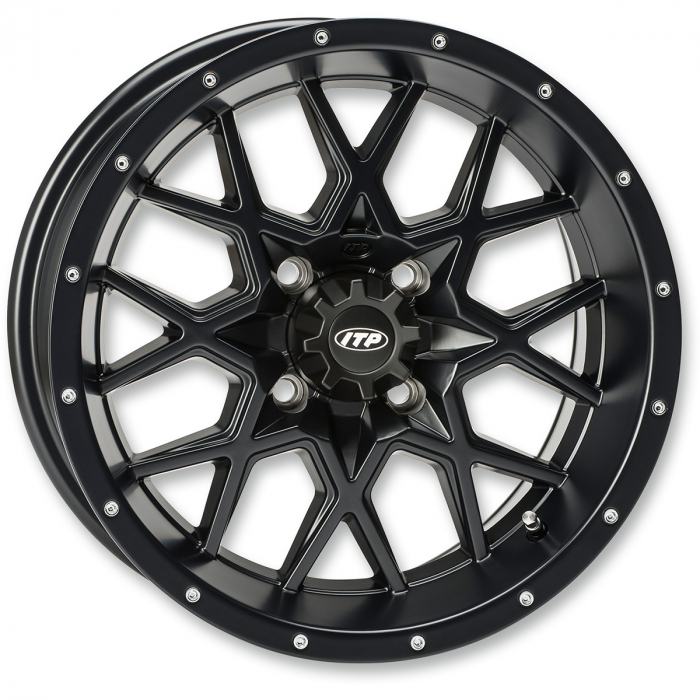 JANTA SPATE ALUMINIU 12INCH 4X115 NEGRU MAT , JANTA SPATE  12INCH ARCTIC CAT 300/400 [1]
