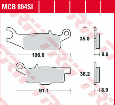 SET PLACUTE FRANA DREAPTA SPATE YAMAHA GRIZZLY 550/700 [3]