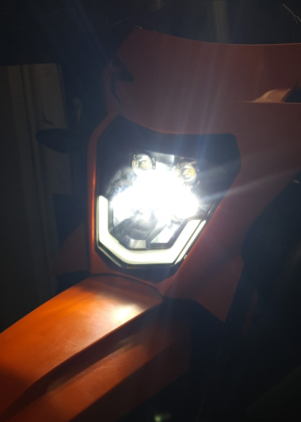 FAR LED + DAYTIME LIGHT KTM EXC/XCF/XCW 125,250,300,350,450  2017-2023 [2]
