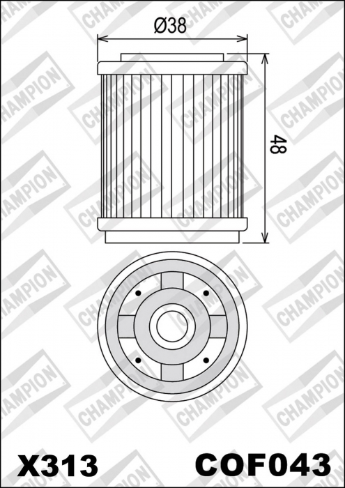 FILTRU ULEI MBK 125 (96-03) YAMAHA 125 (85-02) [2]