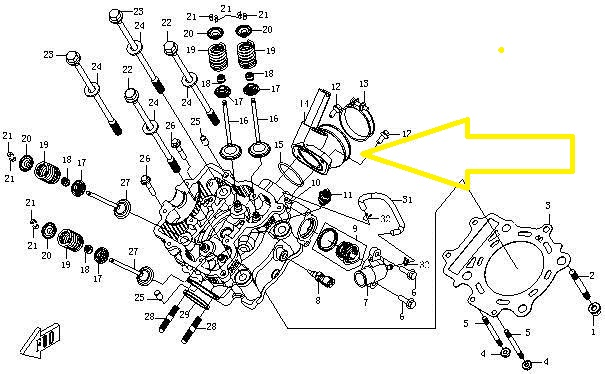 GALERIE ADMISIE CF MOTO 600 / 625 OEM 018B-022900 ​​​​​​​CF625-6    CYLINDER HEAD CF625-3    CYLINDER HEAD CF600-5    CYLINDER HEAD CF625-2    CYLINDER HEAD CF625-B    CYLINDER HEAD CF625-C / X6    CYLINDER HEAD [2]