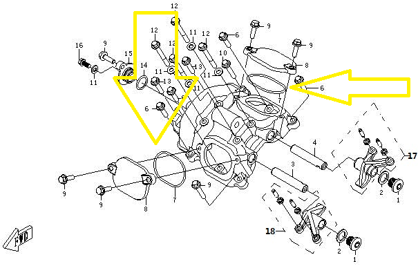 GARNITURA CAPAC CULBUTORI CFMOTO 500 / 625 2007-2016 / LINHAI 500 / 550 [2]