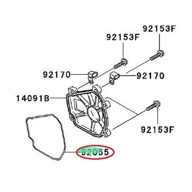 GARNITURA CAPAC MAGNETOU KAWASAKI NINJA ZX-10R 2004-2005 [2]