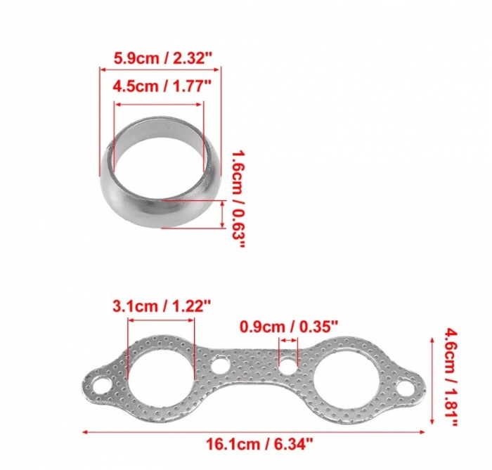 SET GARNITURI EVACUARE POLARIS RZR , RANGER 570 ,800 , 900 , 1000 12-20 [2]